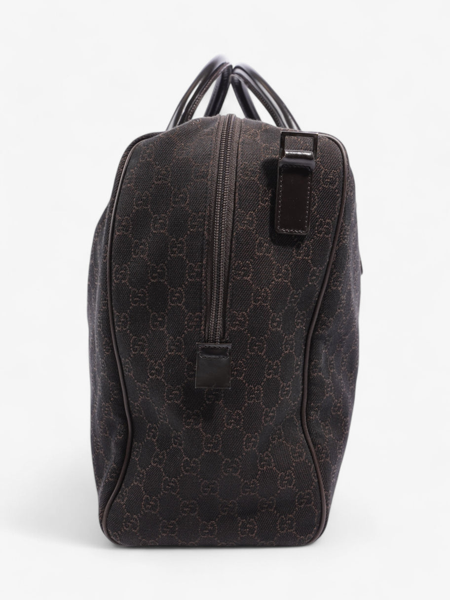 Gucci Boston Travel Bag GG Supreme / Brown Canvas Image 3