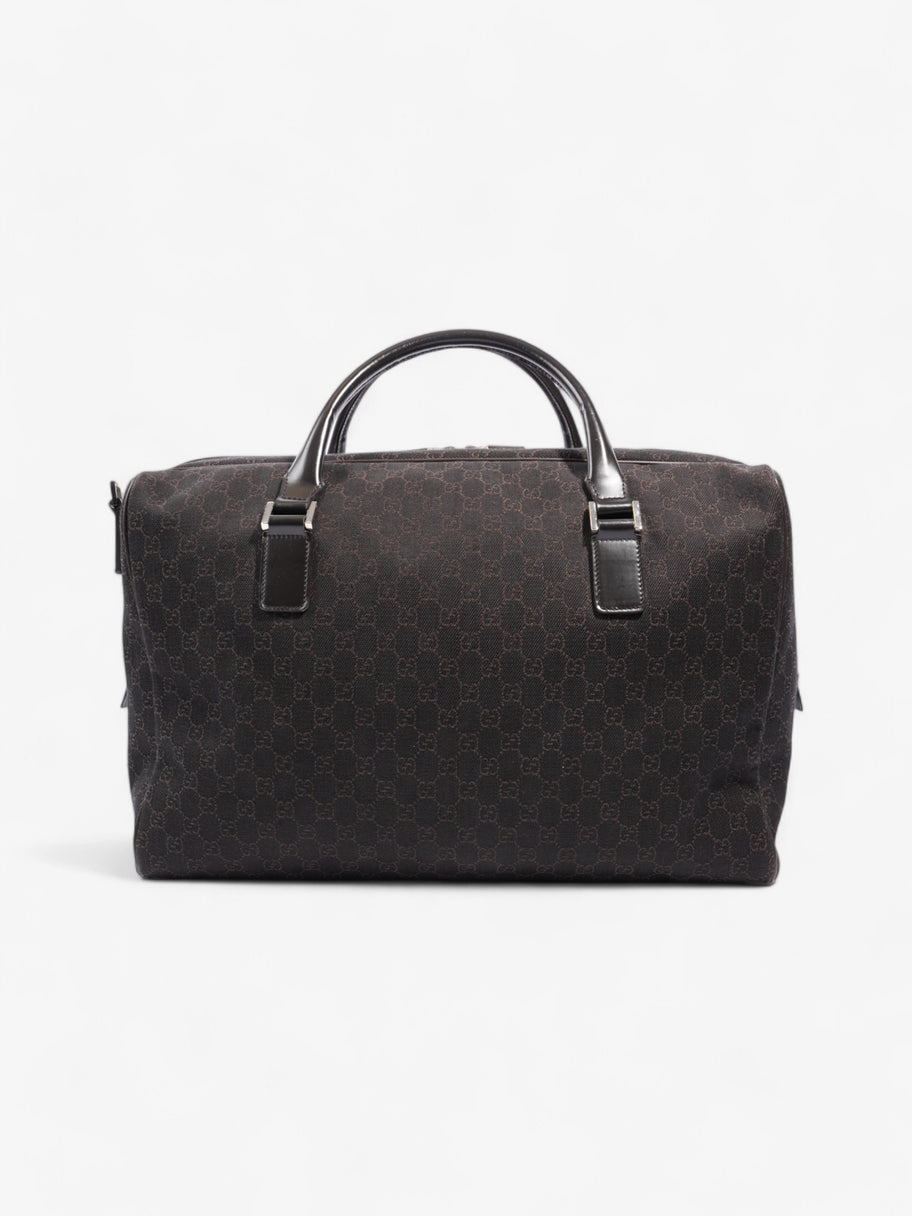 Gucci Boston Travel Bag GG Supreme / Brown Canvas Image 4