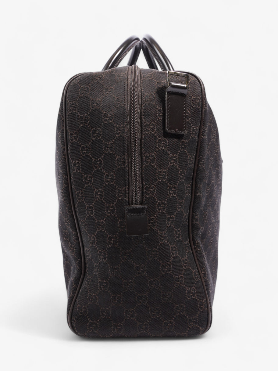 Gucci Boston Travel Bag GG Supreme / Brown Canvas Image 5