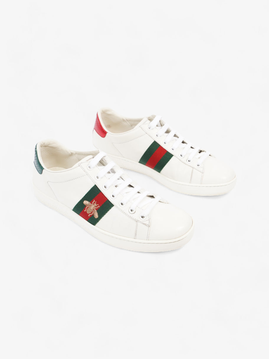 Gucci Ace Embroidered Bee White / Green / Red Leather EU 38.5 UK 5.5 Image 2