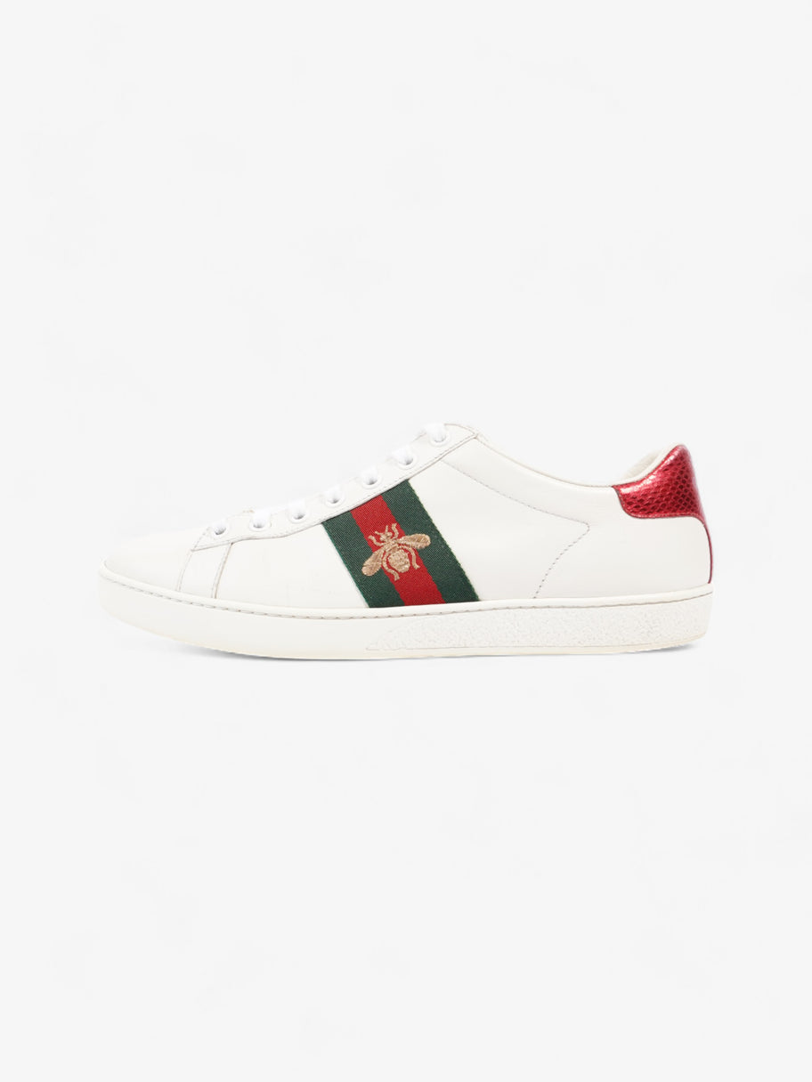 Gucci Ace Embroidered Bee White / Green / Red Leather EU 38.5 UK 5.5 Image 5