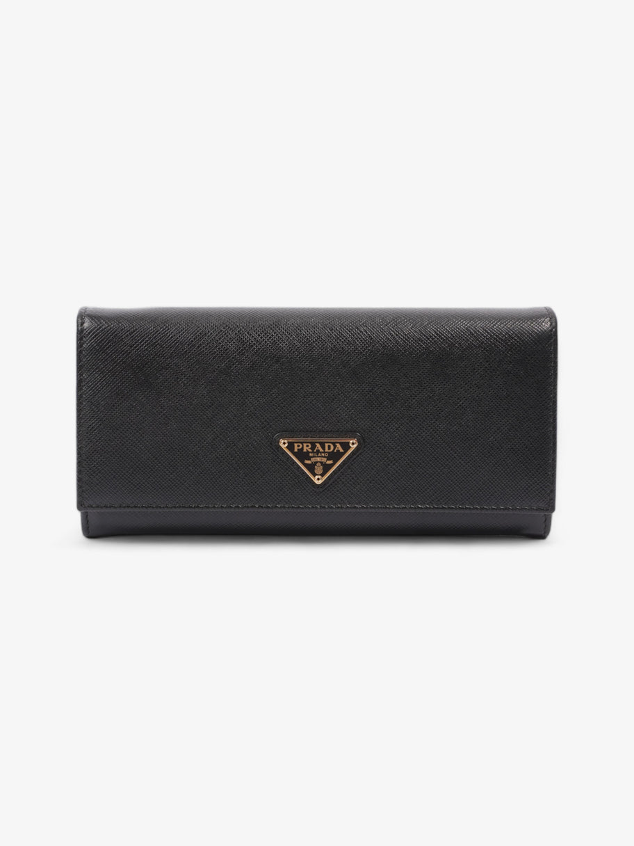 Continental Wallet Black Saffiano Leather Image 1