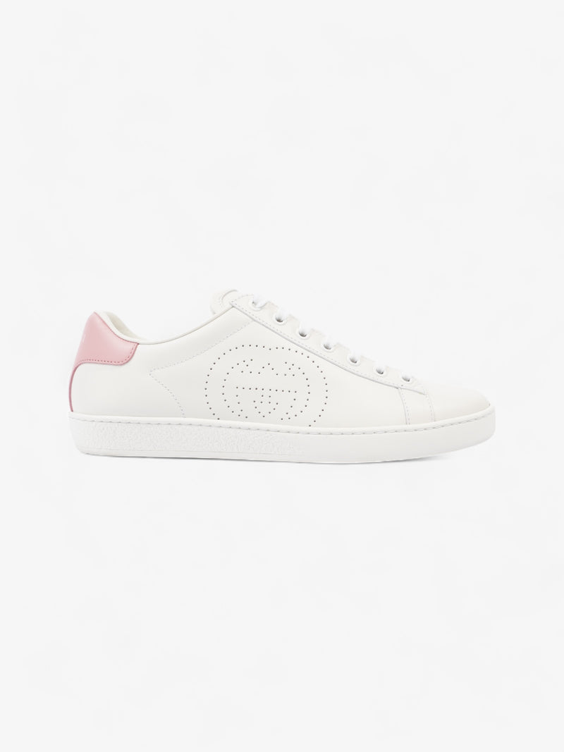  Gucci Ace Interlocking G Sneakers White / Pink Leather EU 38.5 UK 5.5