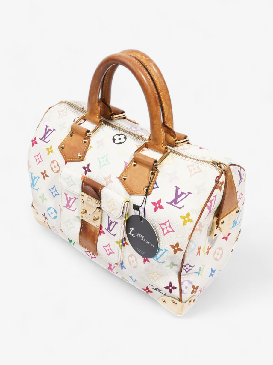 Louis Vuitton Murakami Speedy Monogram Multicolour / White Canvas 30 Image 10