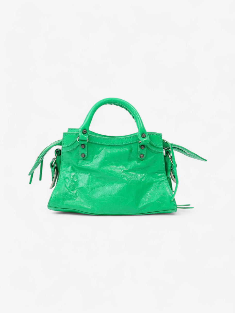 Balenciaga Neo Cagole City Bag Vivid Green Lambskin Leather XS Image 4