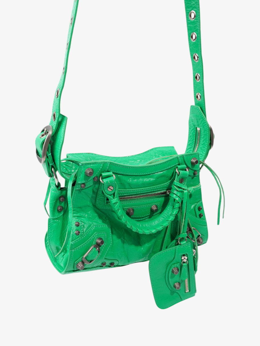 Balenciaga Neo Cagole City Bag Vivid Green Lambskin Leather XS Image 7