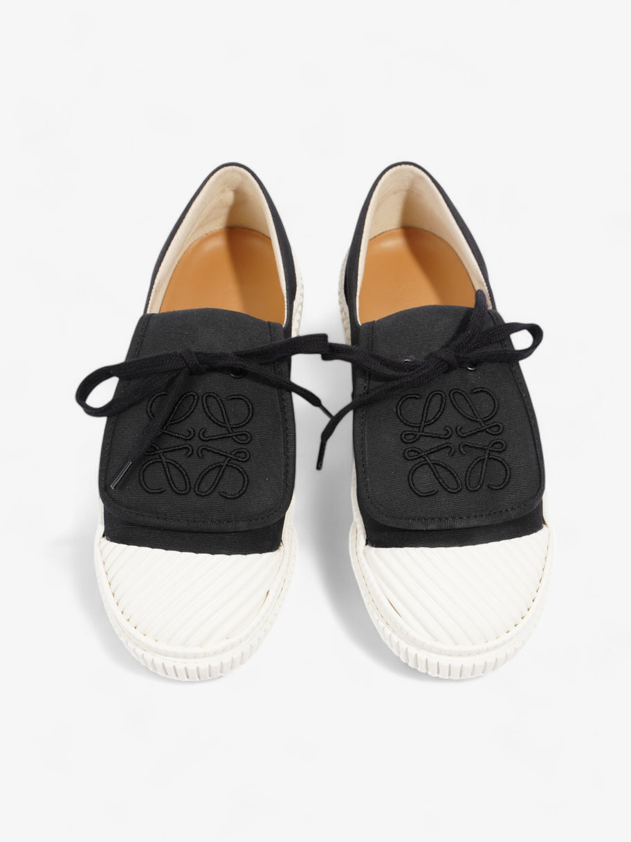 Loewe Anagram Flap Sneaker Black / White Canvas EU 38 UK 5 Image 8