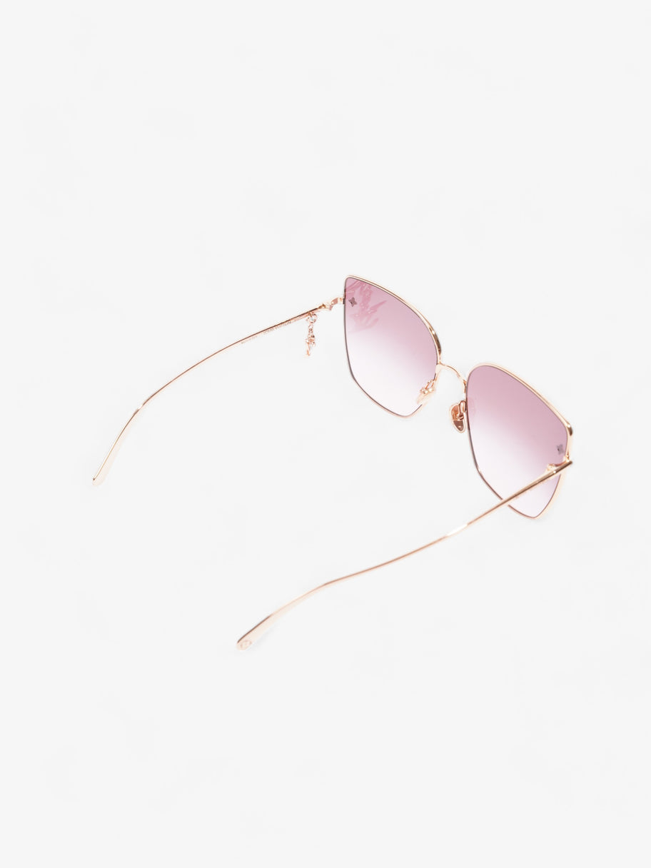 Louis Vuitton LV Charm Cat Eye Sunglasses Pink Gold Acetate 140mm Image 7