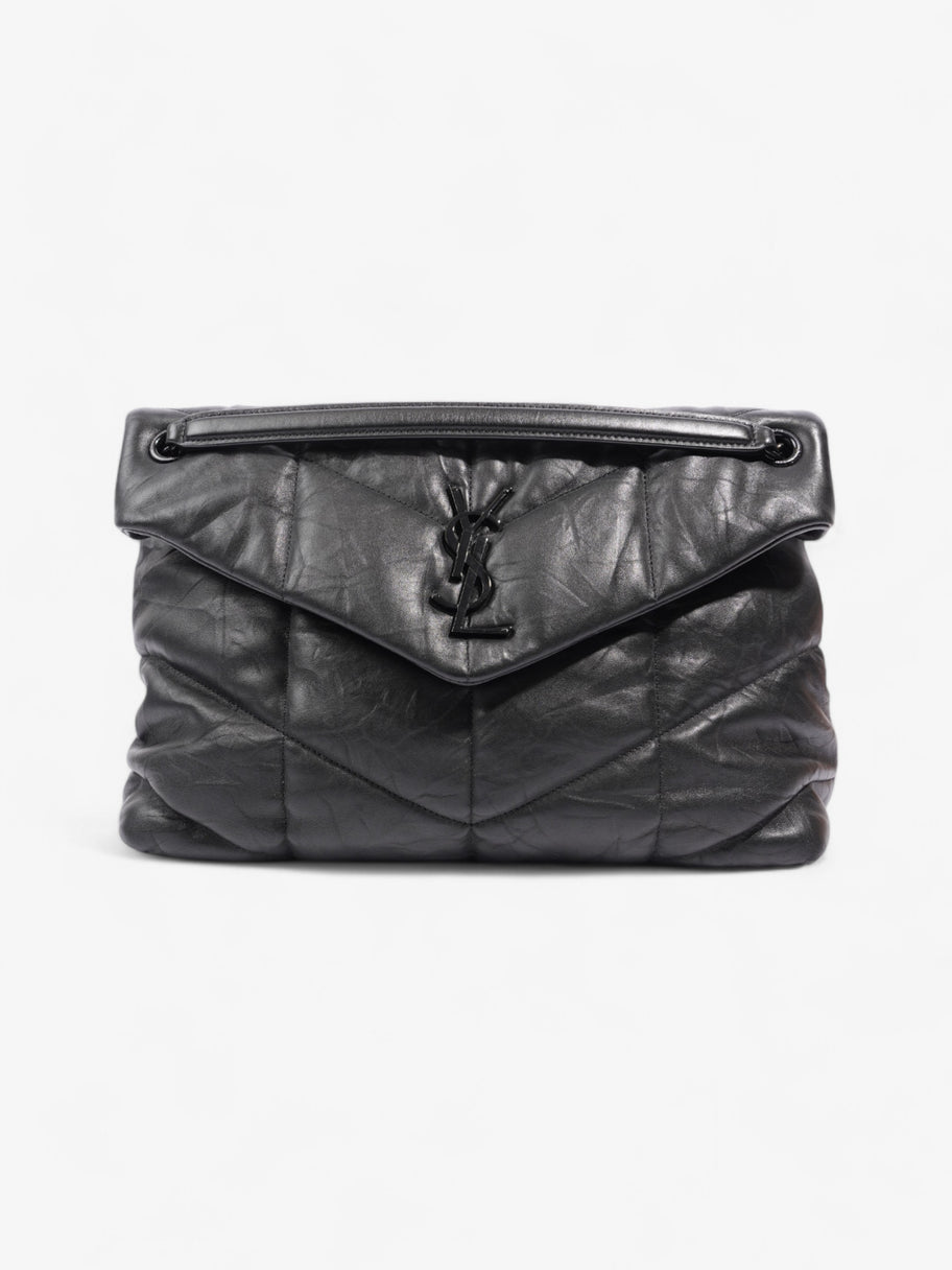 Saint Laurent Lou Lou Puffer Black Nappa Leather Large Image 1