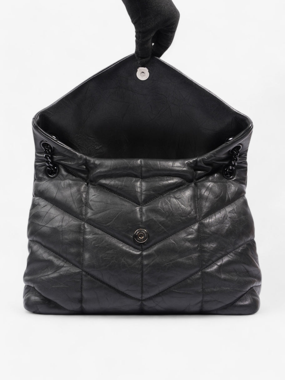 Saint Laurent Lou Lou Puffer Black Nappa Leather Large Image 8