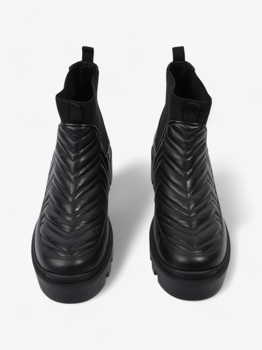 Gucci GG Marmont Boots Black Leather EU 40.5 UK 7.5 Image 7