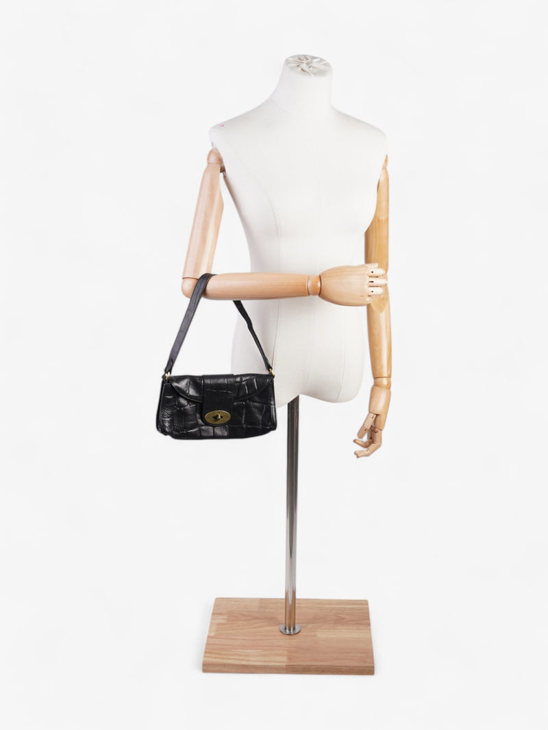  Mulberry Zinia Black Leather