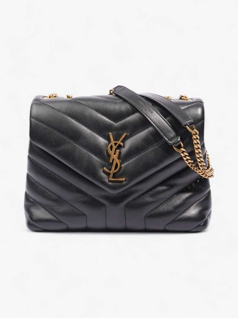  Saint Laurent LouLou Black Calfskin Leather Small