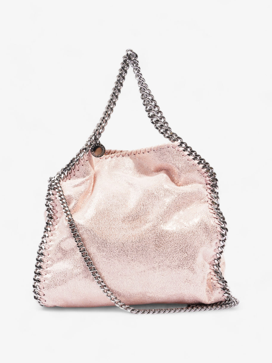 Stella McCartney Falabella Tote Pink Faux Suede Mini Image 1