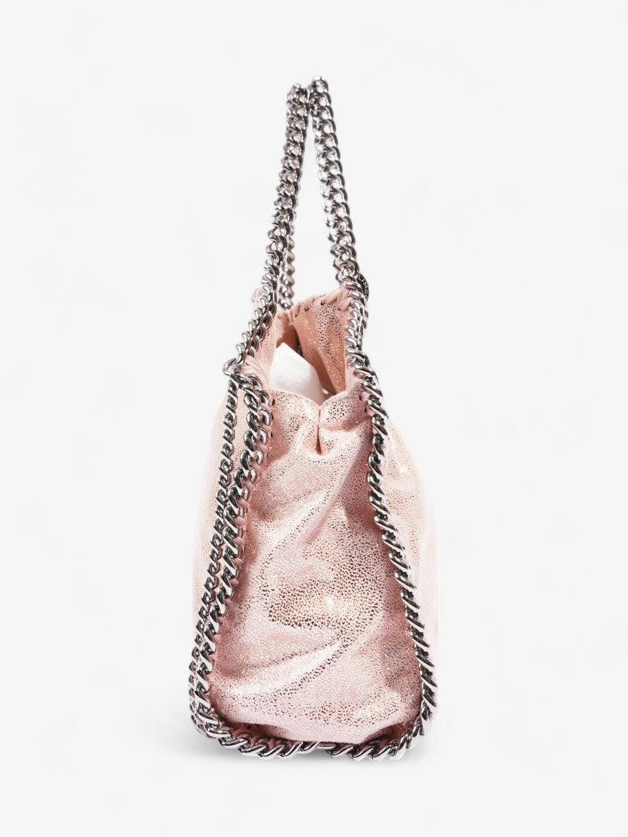 Stella McCartney Falabella Tote Pink Faux Suede Mini Image 3