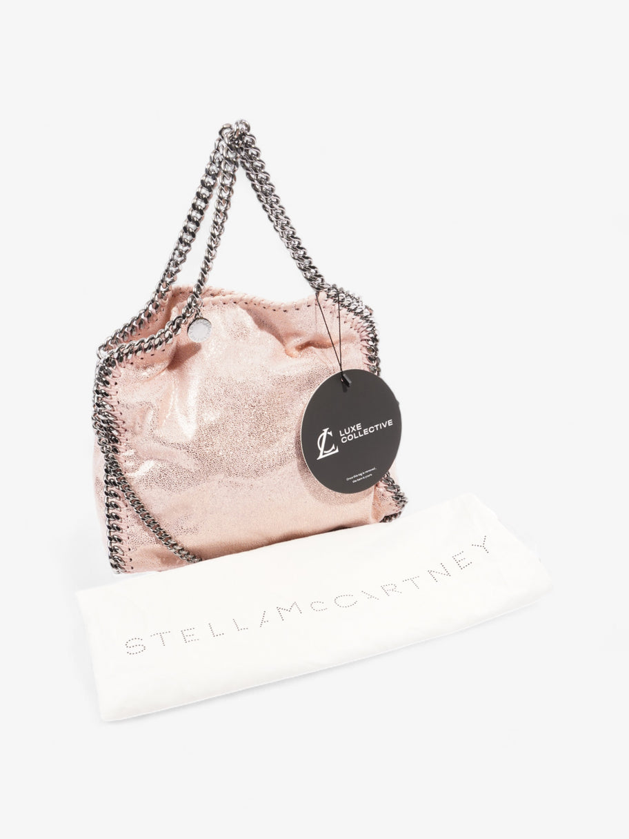 Stella McCartney Falabella Tote Pink Faux Suede Mini Image 10