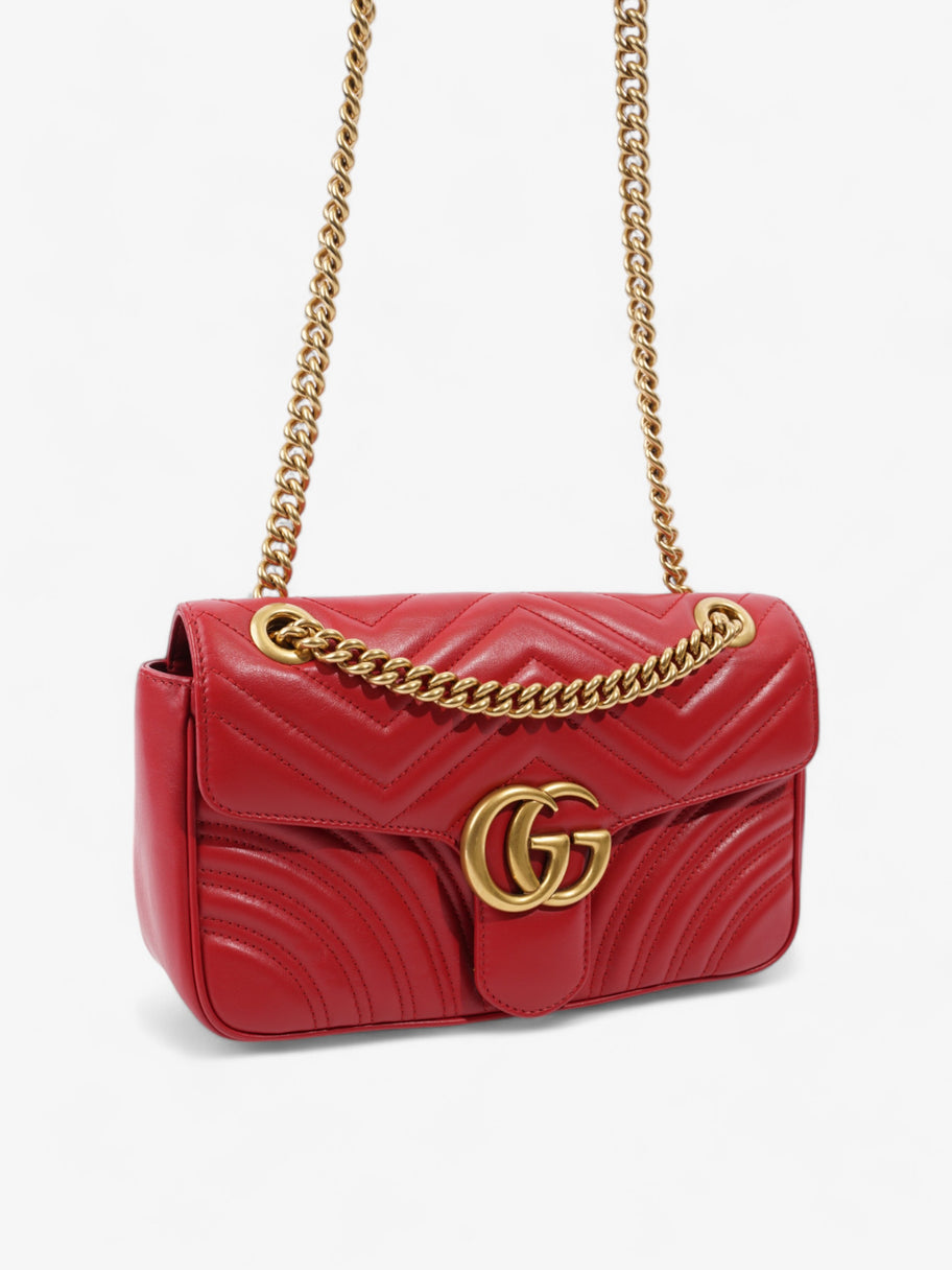 Gucci GG Marmont Red Matelasse Leather Small Image 7