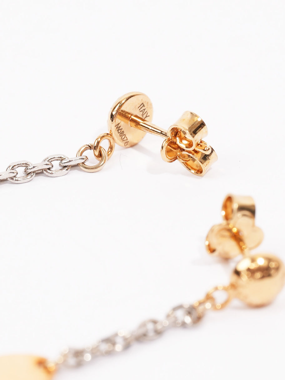 Louis Vuitton Logomania Earrings Silver / Gold Brass Image 2