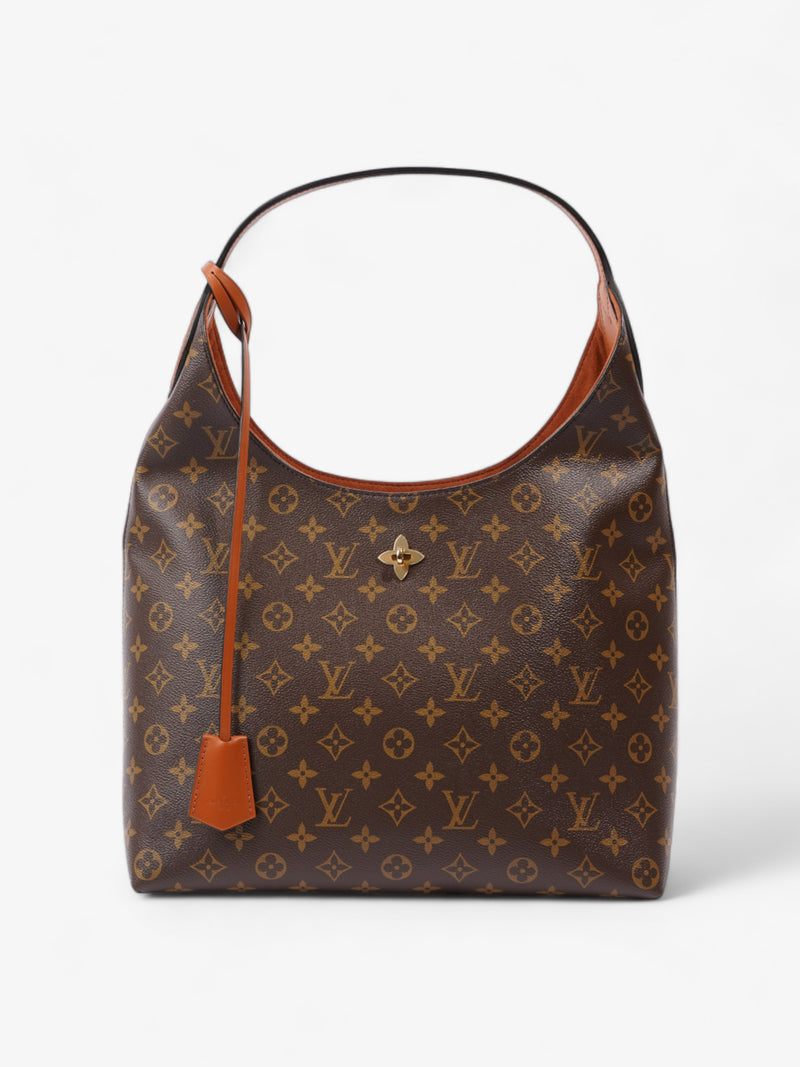  Louis Vuitton Flower Hobo Monogram Coated Canvas