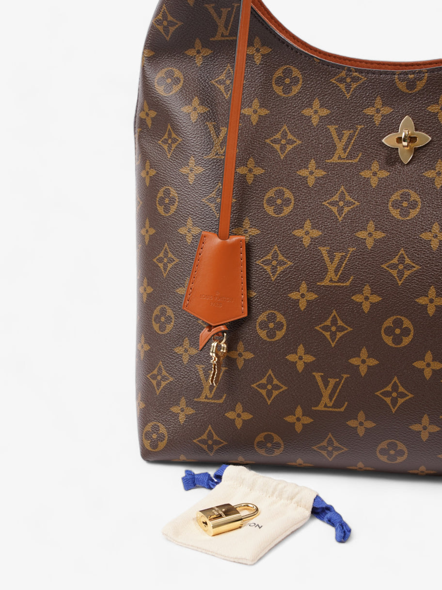 Louis Vuitton Flower Hobo Monogram Coated Canvas Image 10