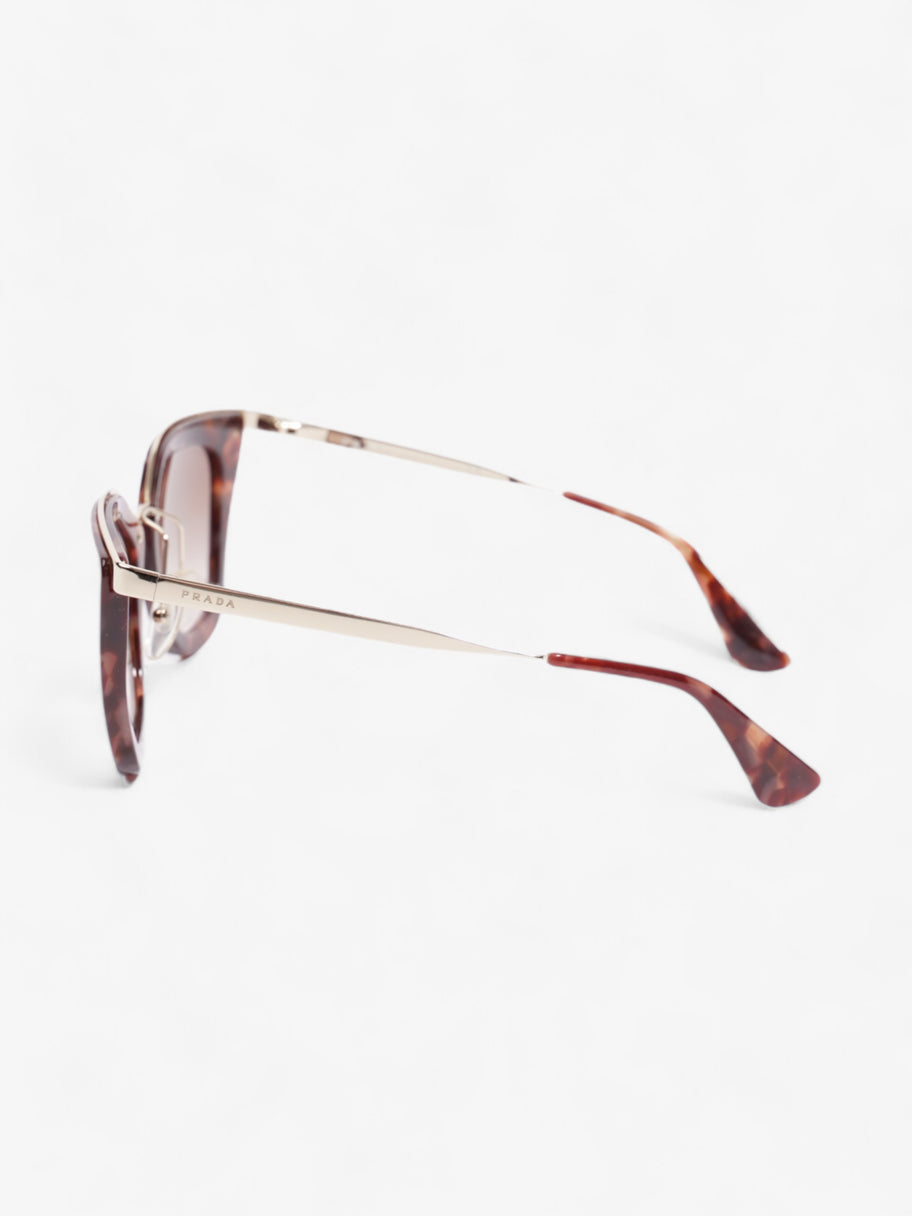 Prada Cat-Eye Sunglasses Brown / Pink / Gold Acetate 140mm Image 2