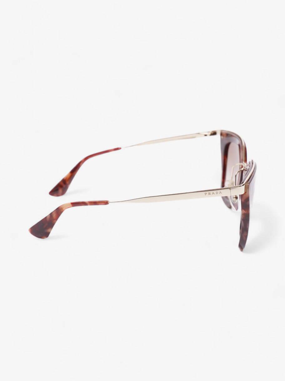 Prada Cat-Eye Sunglasses Brown / Pink / Gold Acetate 140mm Image 4