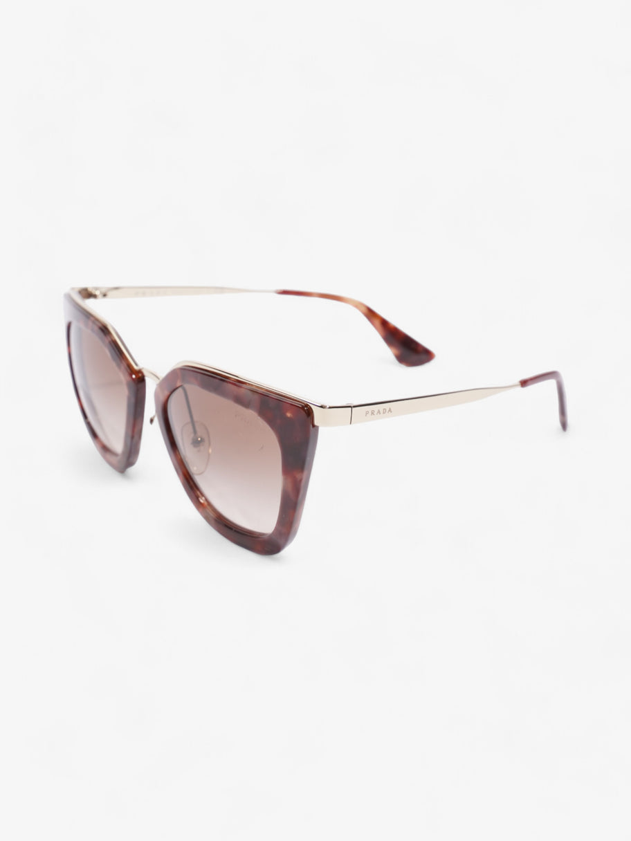 Prada Cat-Eye Sunglasses Brown / Pink / Gold Acetate 140mm Image 5