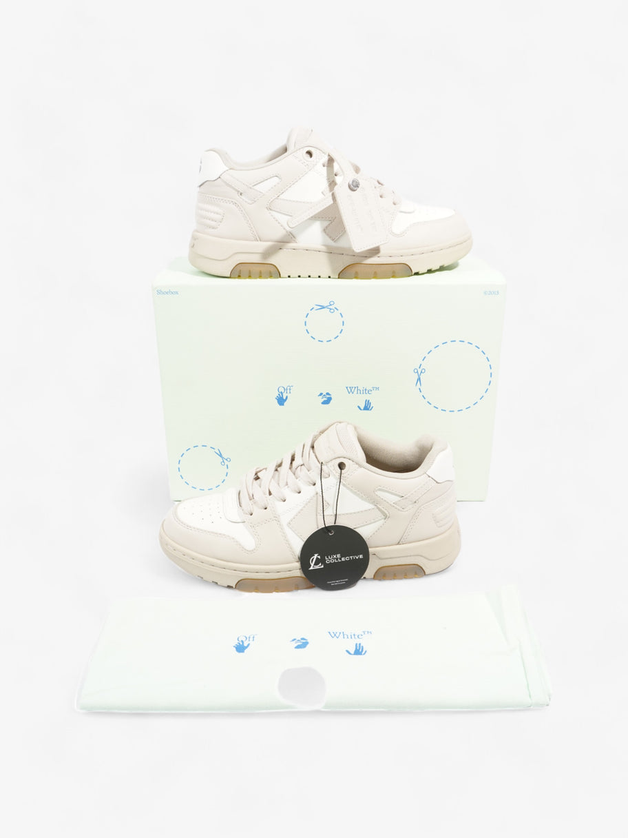 Off White Out Of Office Sneakers White / Beige Leather EU 38 UK 5 Image 10