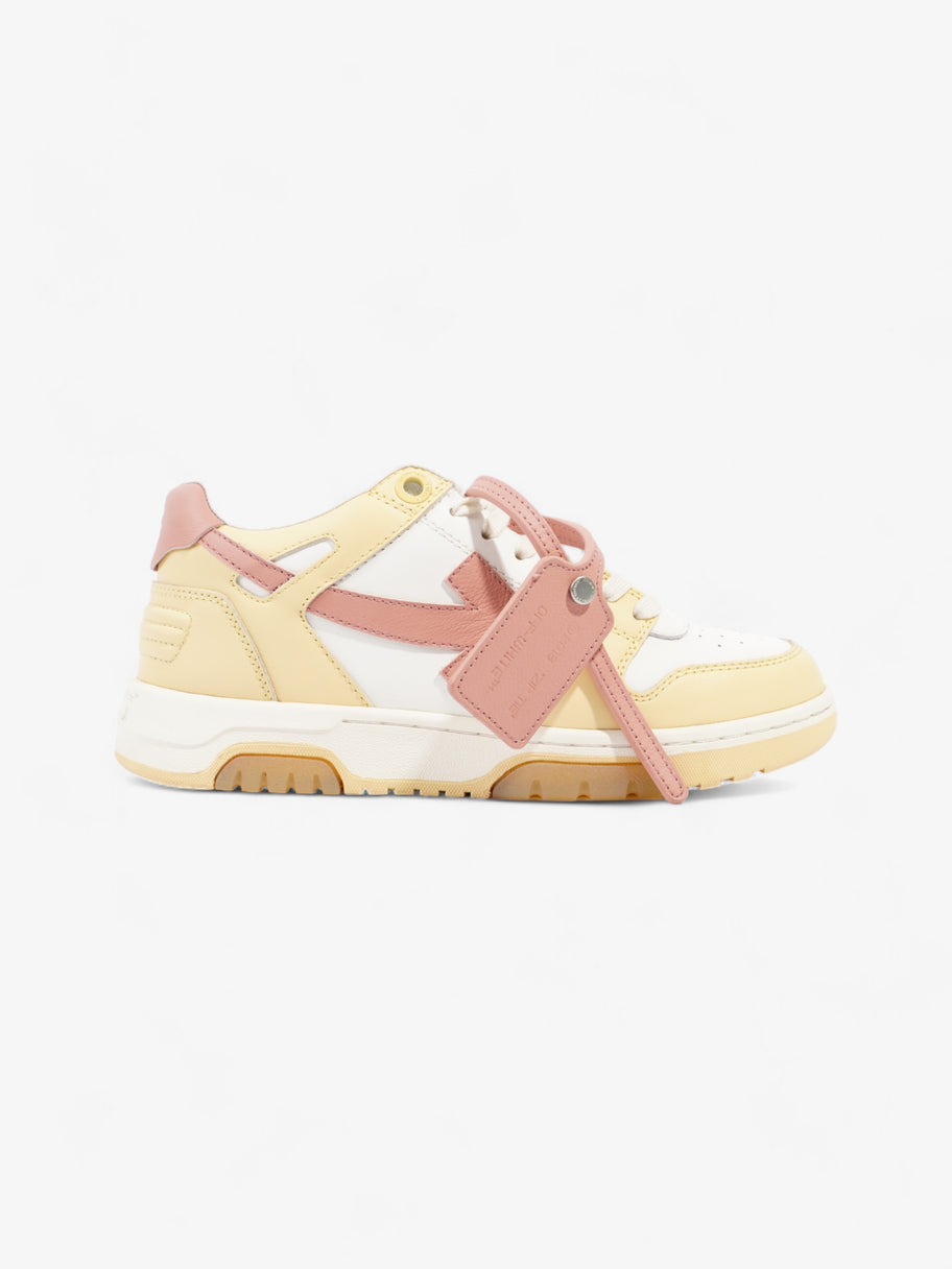 Off White Out Of Office Sneakers White / Yellow  / Pink Leather EU 38 UK 5 Image 1