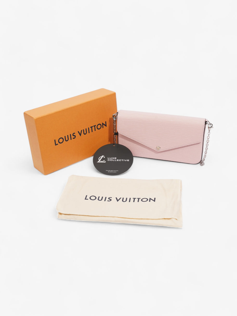 Louis Vuitton Pochette Felicie Rose Ballerine Epi Leather Image 9