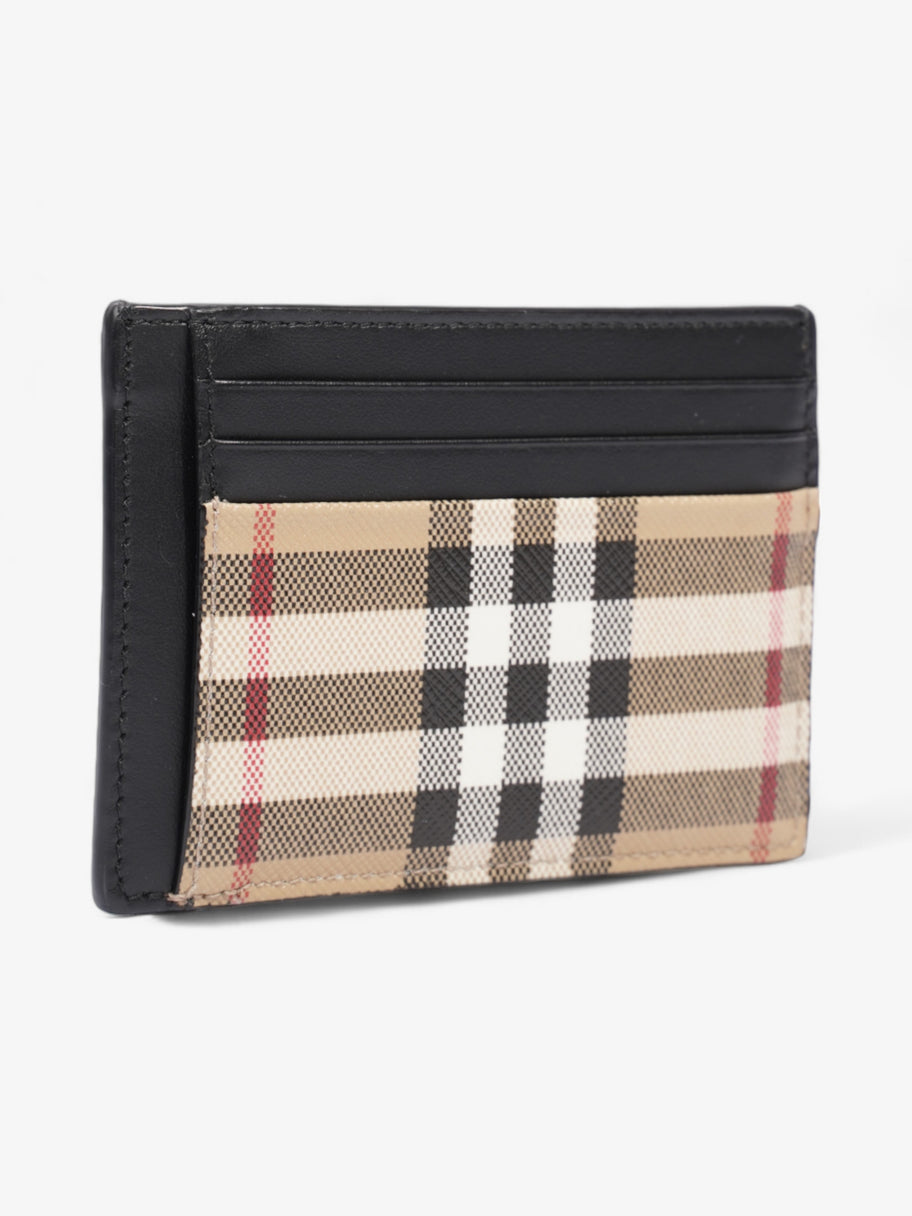 Burberry Check Money Clip Card Case Vintage Check Coated Canvas Image 3