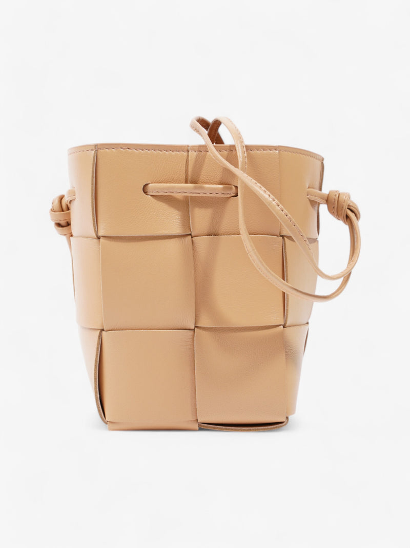  Bottega Veneta Casette Bucket Bag Porridge Intrecciato Leather Mini