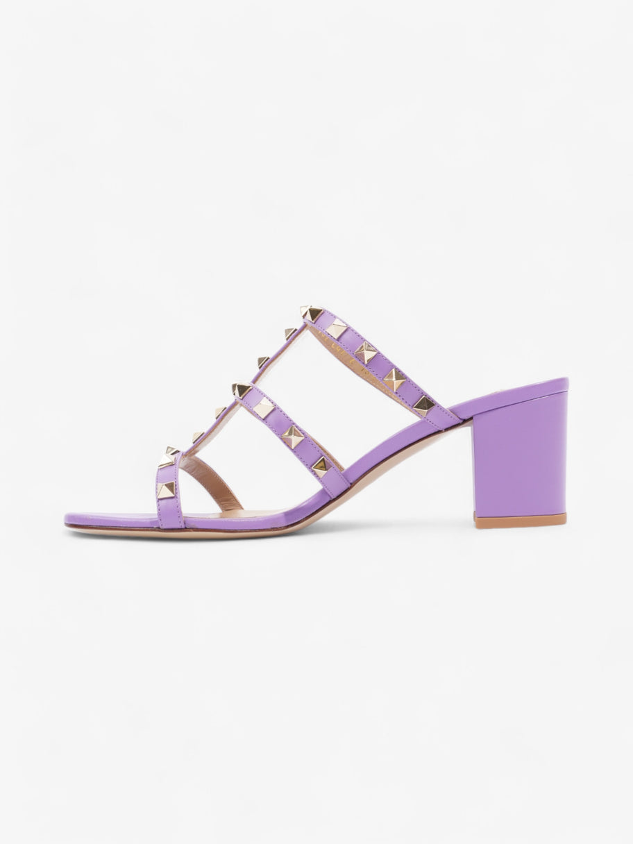 Valentino Rockstud Sandals 60 Purple Leather EU 38.5 UK 5.5 Image 3