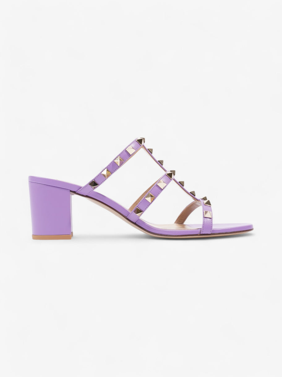 Valentino Rockstud Sandals 60 Purple Leather EU 38.5 UK 5.5 Image 4