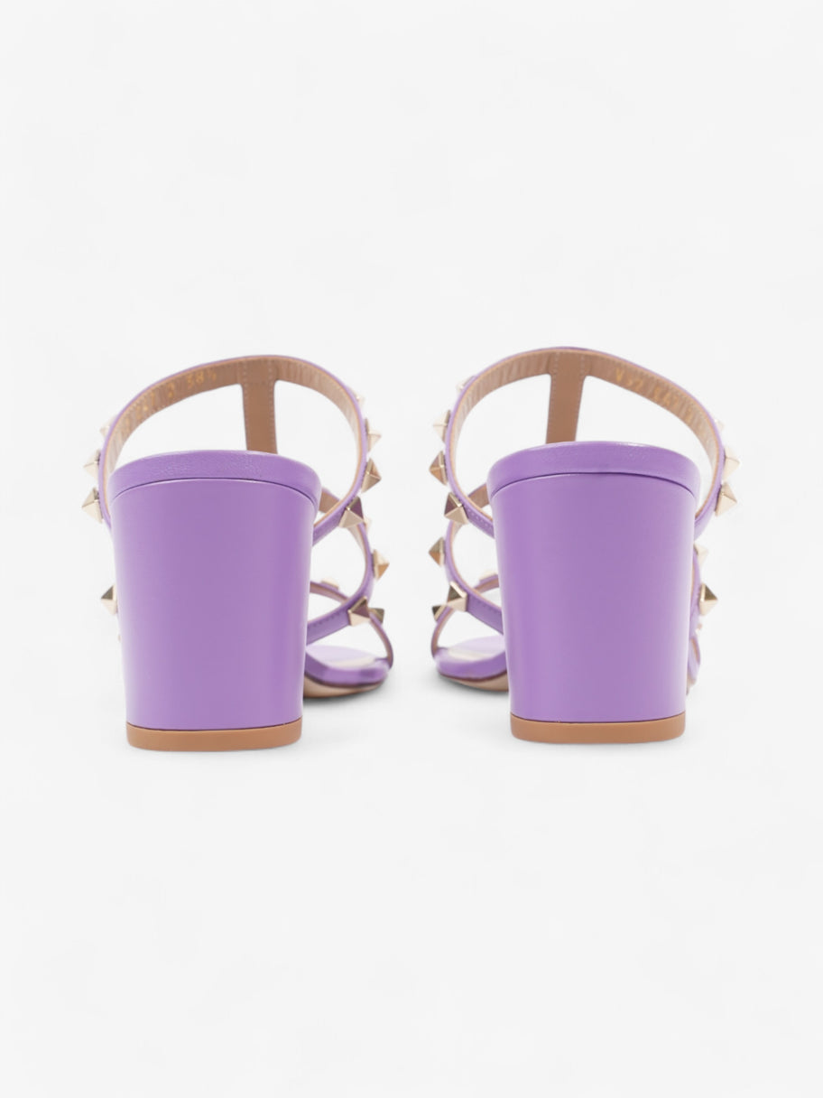 Valentino Rockstud Sandals 60 Purple Leather EU 38.5 UK 5.5 Image 6