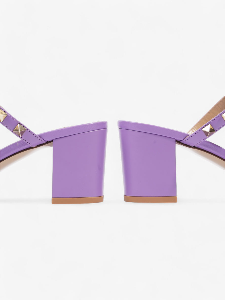 Valentino Rockstud Sandals 60 Purple Leather EU 38.5 UK 5.5 Image 9