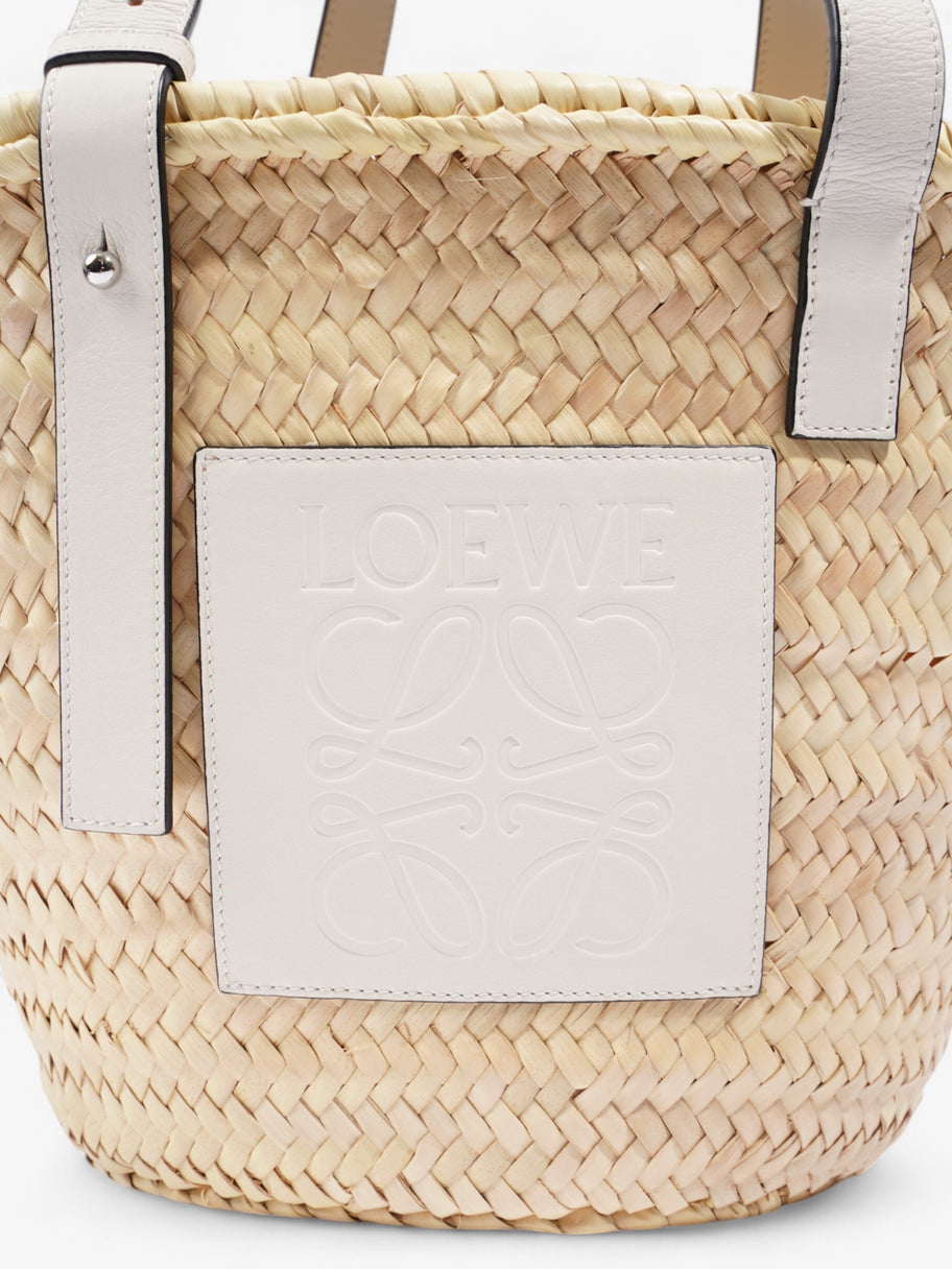 Loewe Basket Bag Natural / White Palm Leaves Medium Image 3