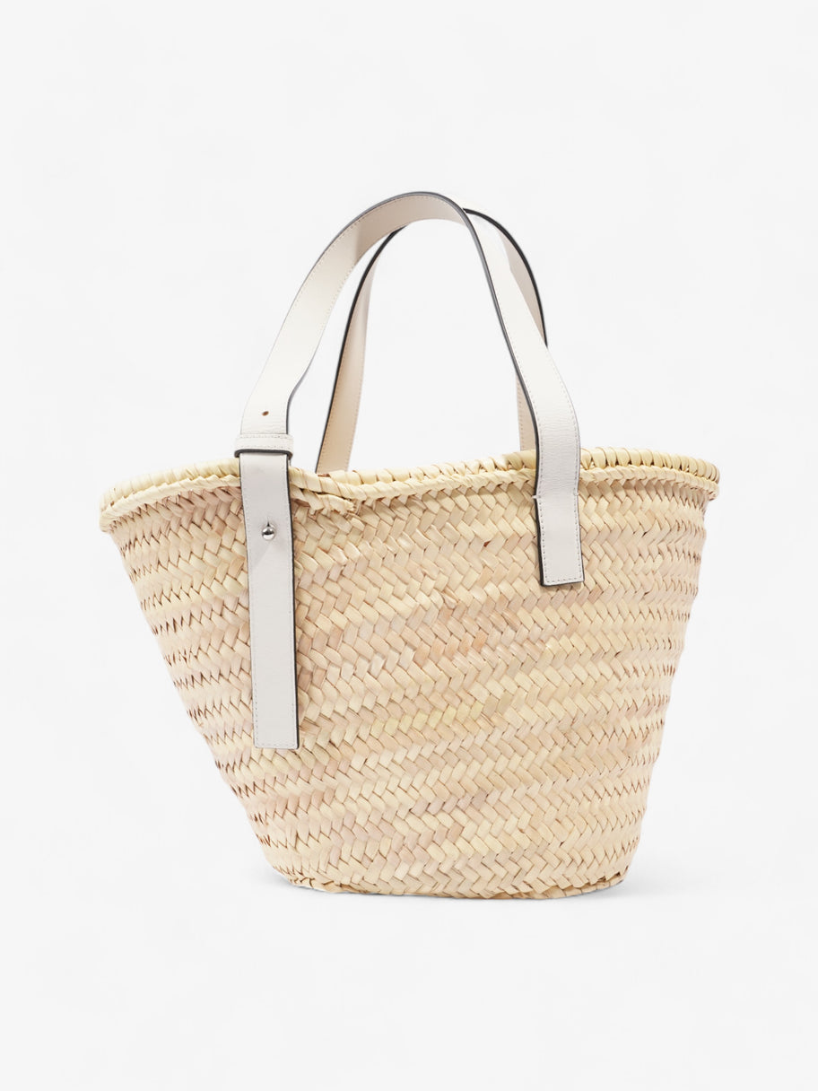 Loewe Basket Bag Natural / White Palm Leaves Medium Image 5