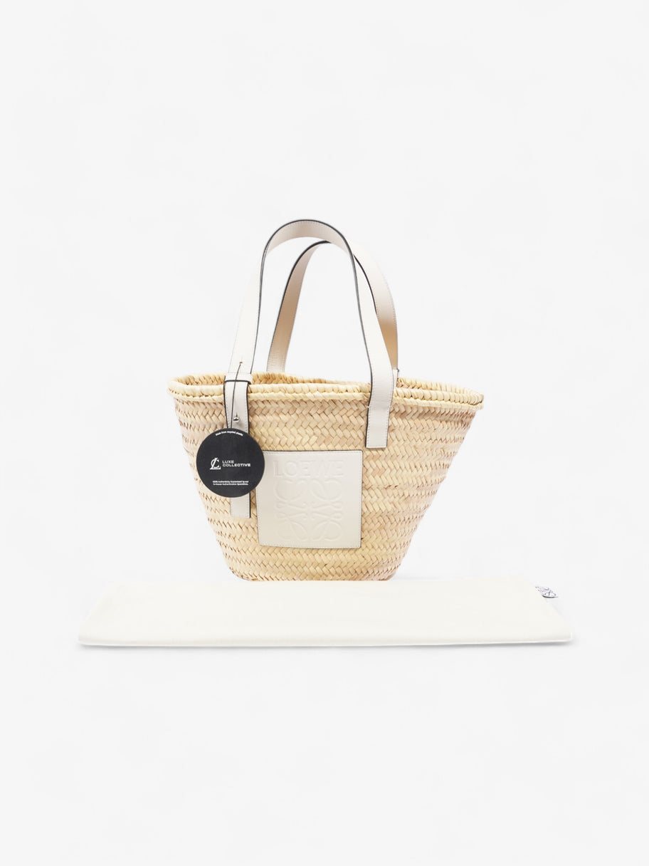 Loewe Basket Bag Natural / White Palm Leaves Medium Image 10