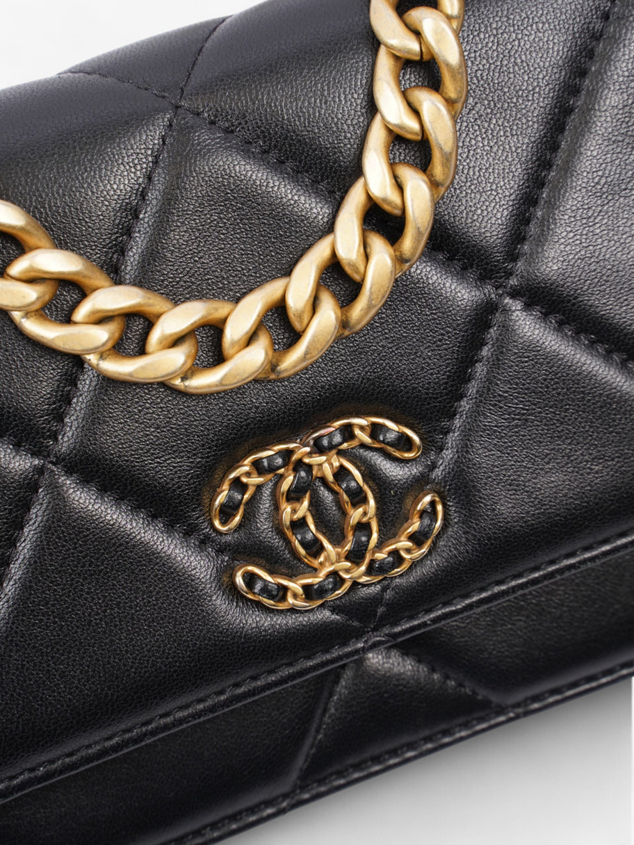 Chanel Wallet on Chain Black Lambskin Leather 19 Image 6