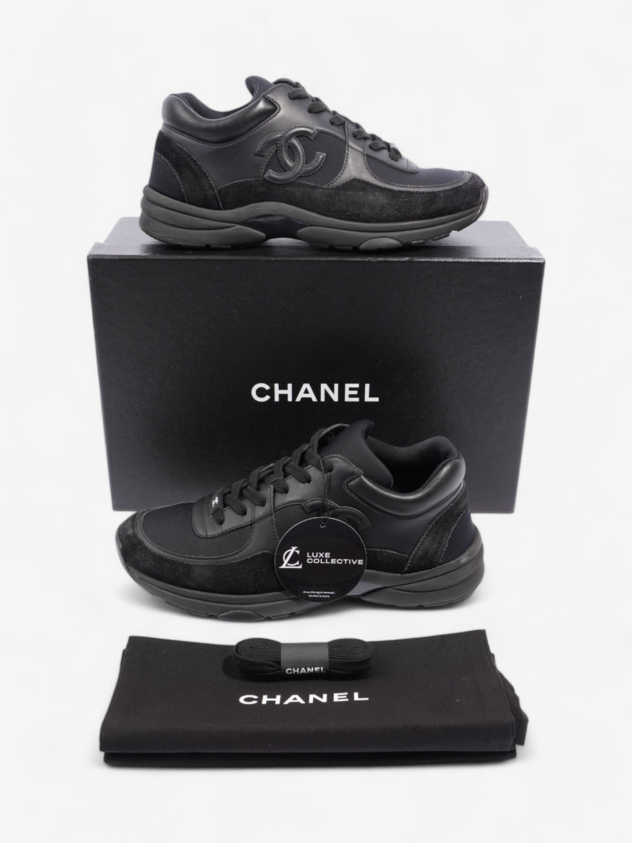 Chanel CC Logo Sneakers Black Suede EU 39 UK 6 Image 10