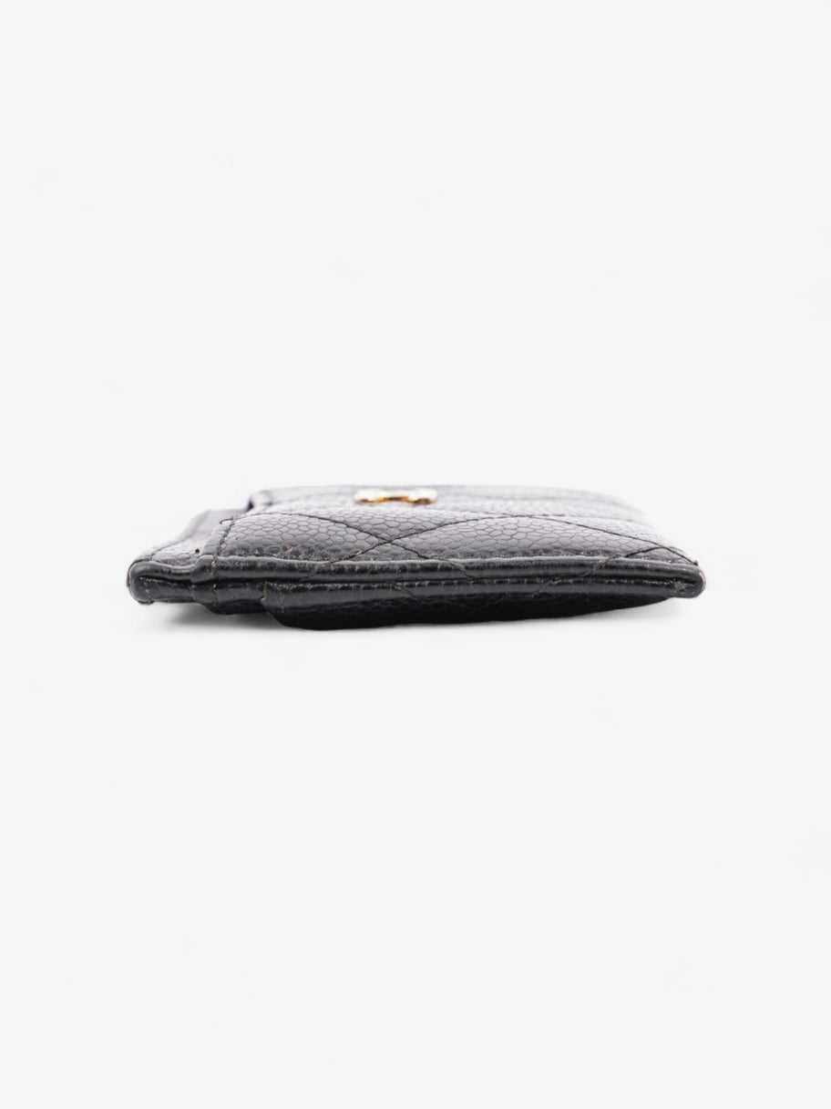 Chanel Classic Card Holder Black Caviar Leather Image 3