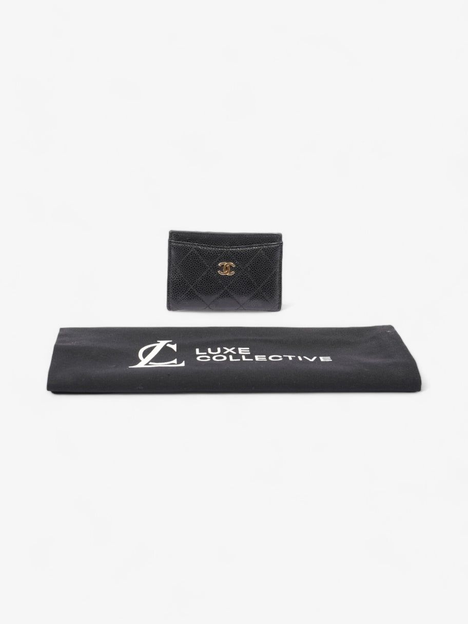 Chanel Classic Card Holder Black Caviar Leather Image 6