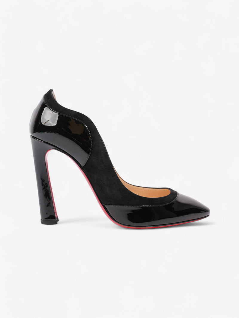  Christian Louboutin Maud 100mm Black Patent Leather EU 39.5 UK 6.5