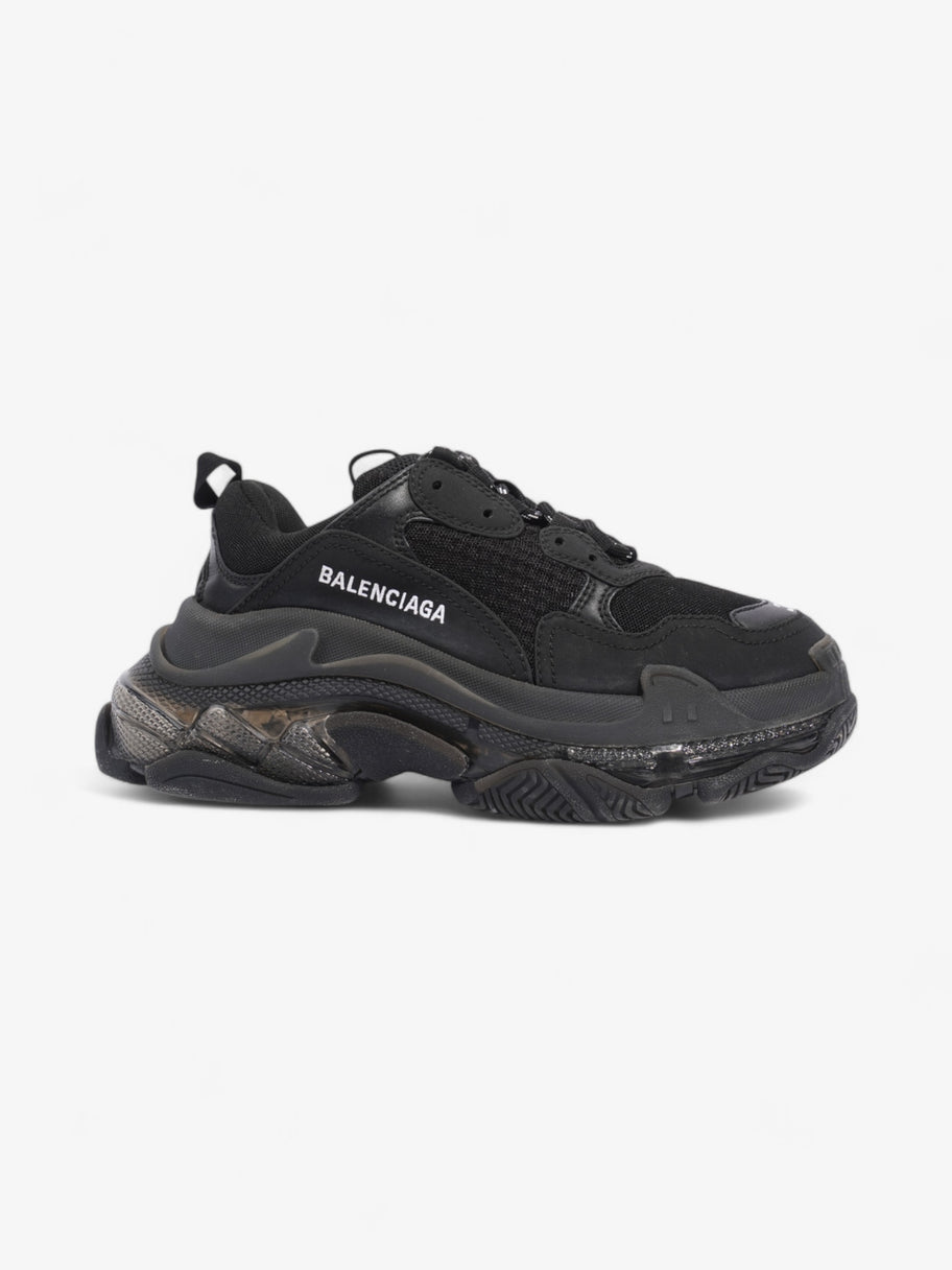 Balenciaga Triple S Clear Sole Black Mesh EU 37 UK 4 Image 1