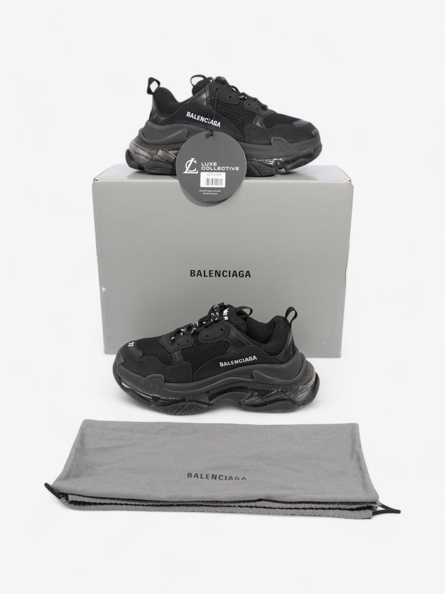 Balenciaga Triple S Clear Sole Black Mesh EU 37 UK 4 Image 8