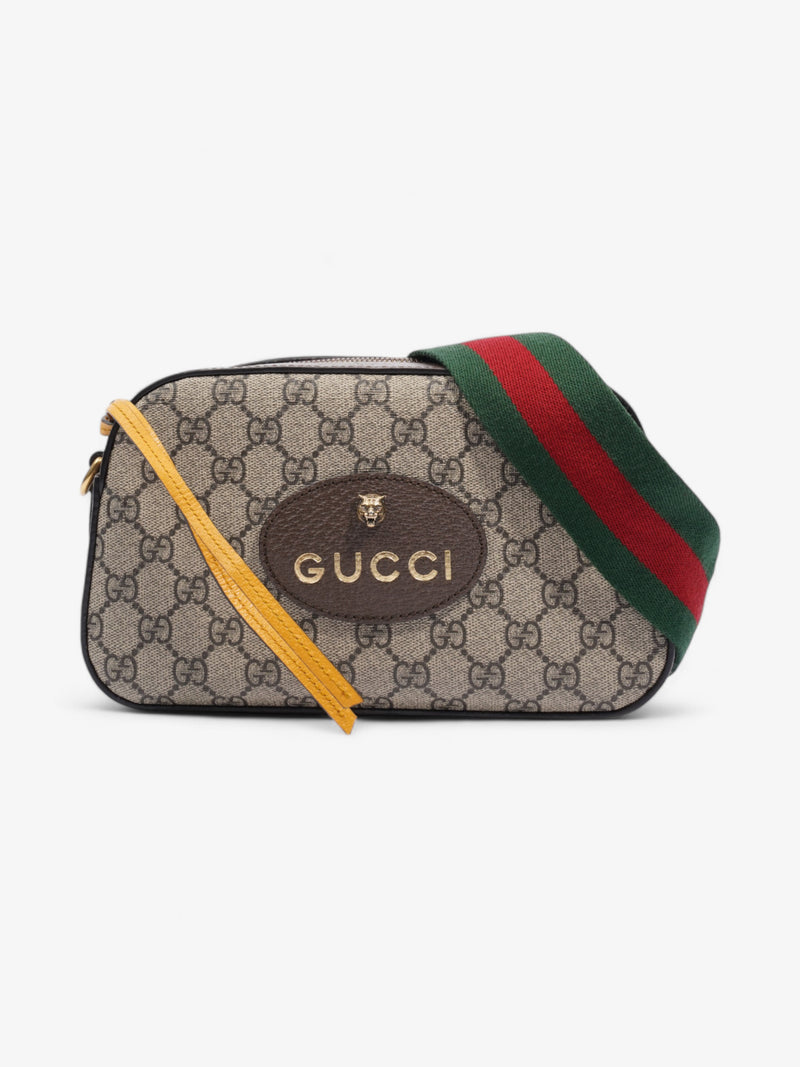  Gucci Neo Vintage Web GG Supreme / Brown / Yellow Canvas