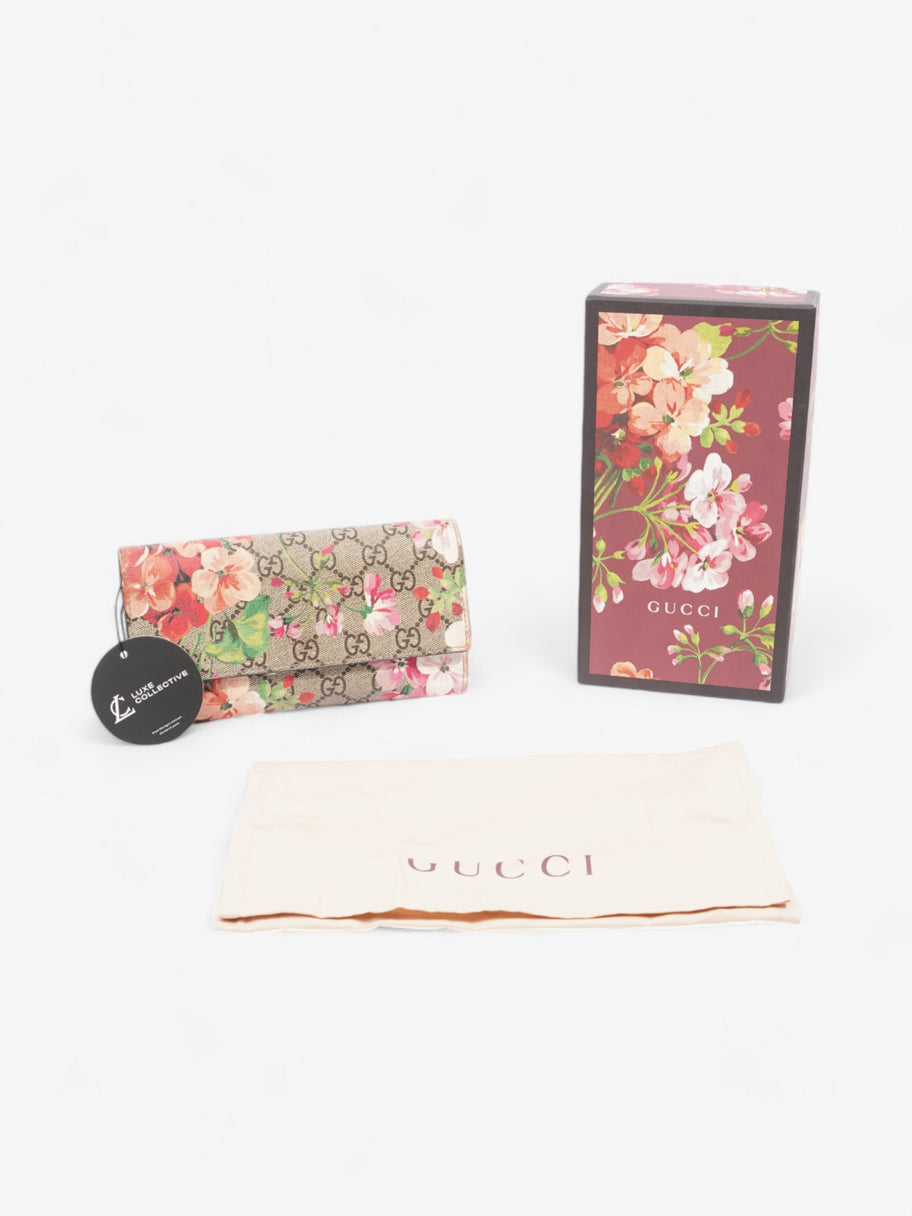 Gucci Continental Wallet GG Supreme / Bloom Canvas Image 6