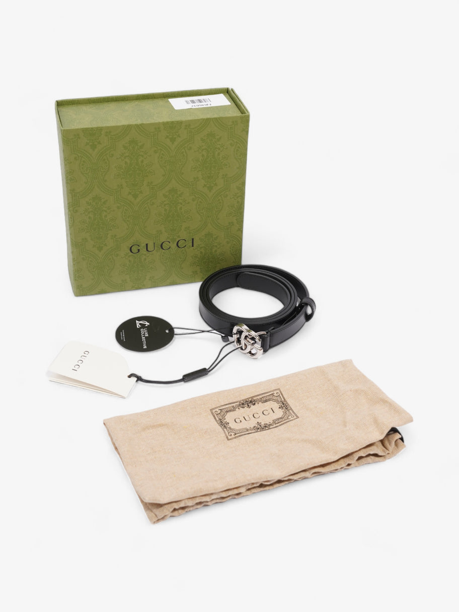 Gucci Gucci Marmont belt Black / Silver Leather 95cm/28