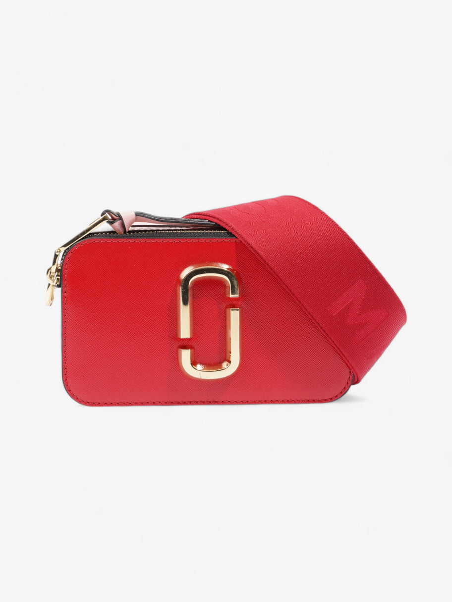 Marc Jacobs The Snapshot Red / Peach / Cream Saffiano Leather Image 1